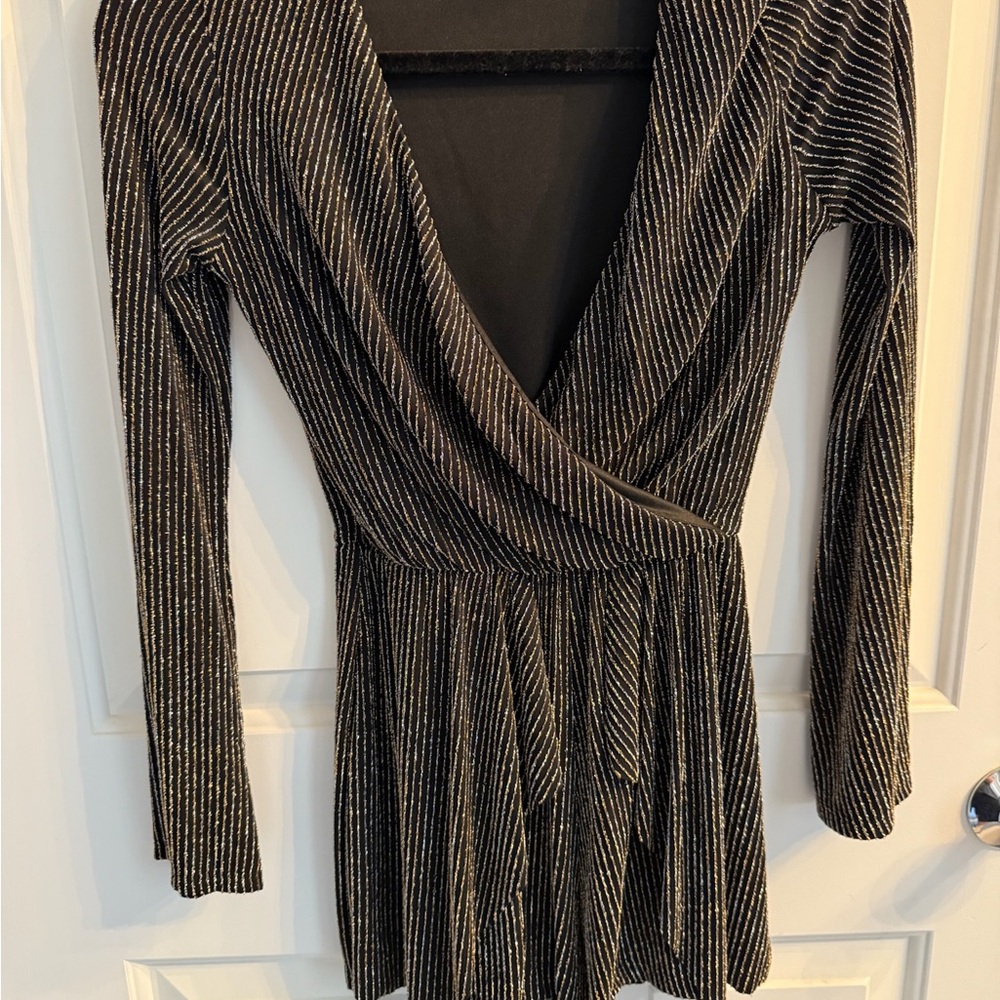 Topshop Petite Black Romper
